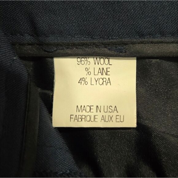 🐢 Theory Navy Wool Mini Skirt.  With pockets. Size 10 - Picture 7 of 13